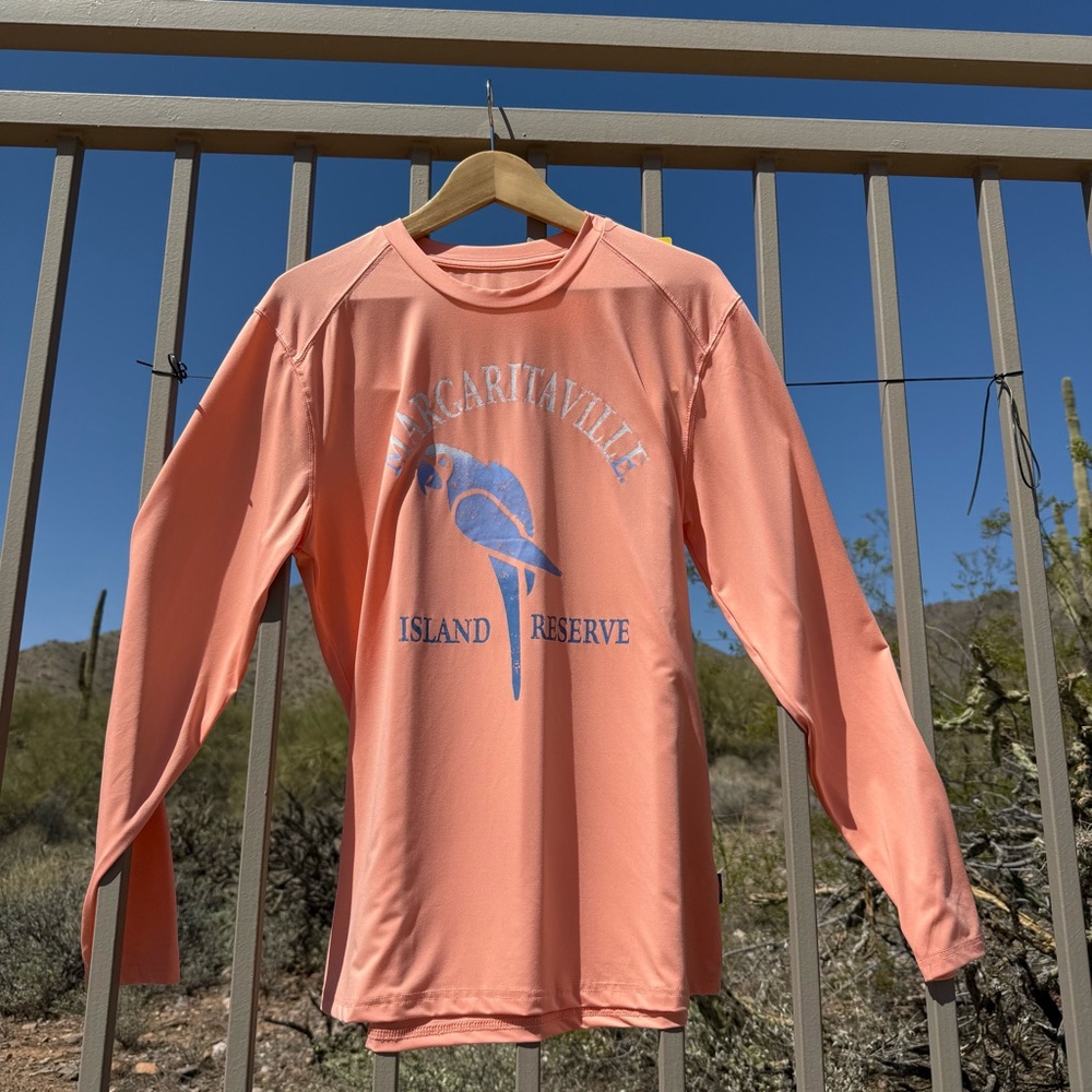 ⬇️💲Margaritaville NWTUPF 50 Coral Long Sleeve Shirt